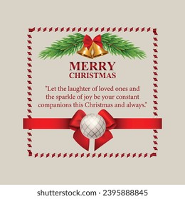Merry Christmas and Bright Corporate invitation cards. Holidays greeting card vector design