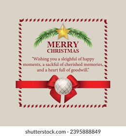 Merry Christmas and Bright Corporate invitation cards. Holidays greeting card vector design