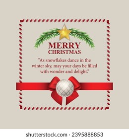 Merry Christmas and Bright Corporate invitation cards. Holidays greeting card vector design