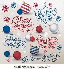 Merry Christmas calligraphy 