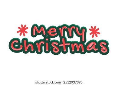Merry Christmas calligraphy hand lettering. Typography Merry Christmas. Merry Christmas letter