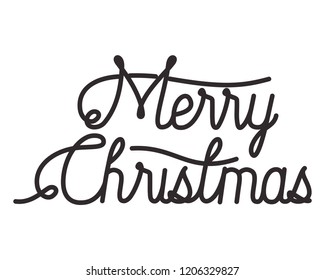 merry christmas calligraphy message