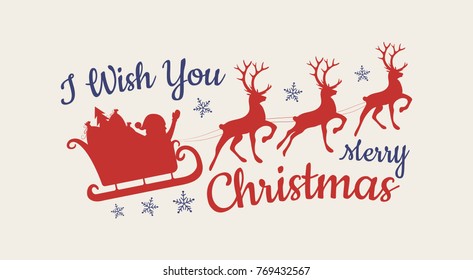 Merry Christmas - calligraphy with ornaments. Vector.