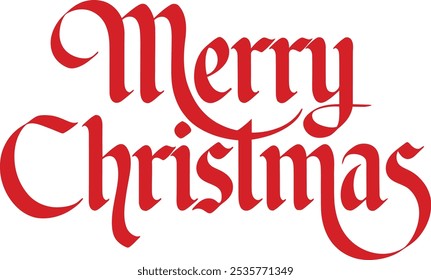 Feliz Navidades Caligrafía Ilustración vectorial de texto