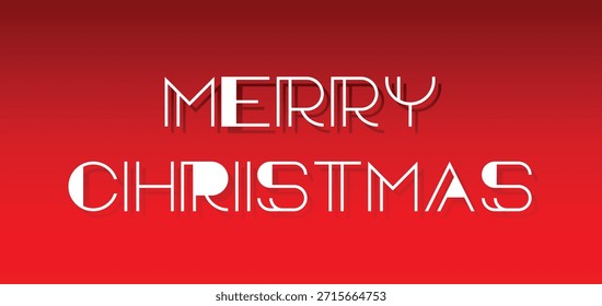 Merry Christmas Calligraphy Text vector.