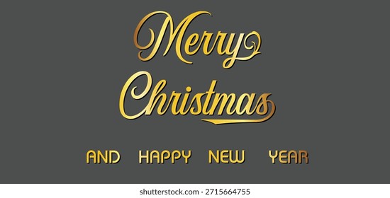 Merry Christmas Calligraphy Text vector.