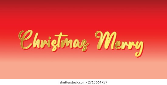 Merry Christmas Calligraphy Text vector.