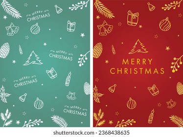 Merry Christmas campaign. flyer brochure cover template 04