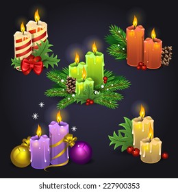 Merry Christmas Candles