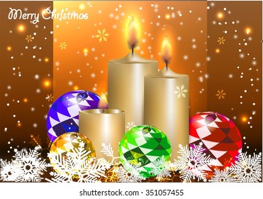 Merry Christmas, candles