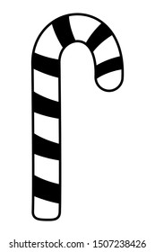 Merry christmas candy cane vector design