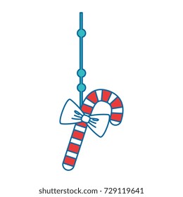 merry christmas cane with bow