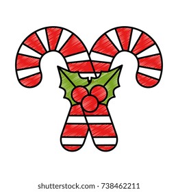 merry christmas cane with bow