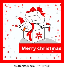 Merry christmas card.