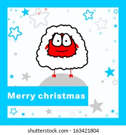 Merry christmas card.