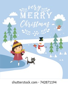 Merry christmas card