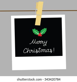 Merry Christmas card for decoration.