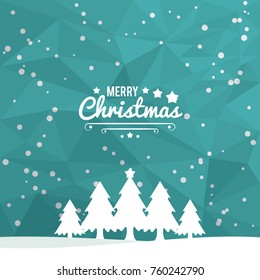 Merry christmas card design