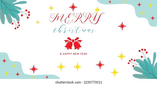 Merry Christmas Card design editable Vector File. So new concept design