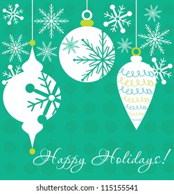 merry christmas card design. vector illustration