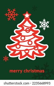 Diseño de tarjetas de navidad, ilustración vectorial