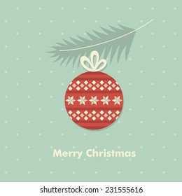 merry christmas card design. vector illustration