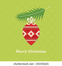 merry christmas card design. vector illustration