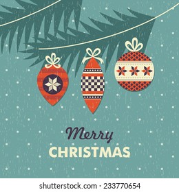 merry christmas card design. vector illustration