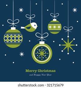 merry christmas card design. vector illustration