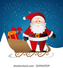 Merry christmas card design, vector illustration eps10.