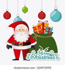 Merry christmas card design, vector illustration eps10.