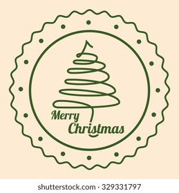 Merry christmas card design, vector illustration eps10.
