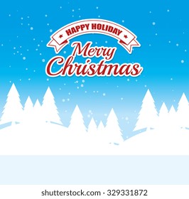 Merry christmas card design, vector illustration eps10.
