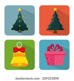 Merry christmas card design, vector illustration eps10.