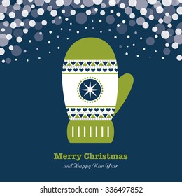 merry christmas card design. vector illustration