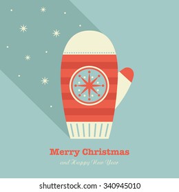 merry christmas card design. vector illustration