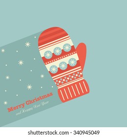 merry christmas card design. vector illustration