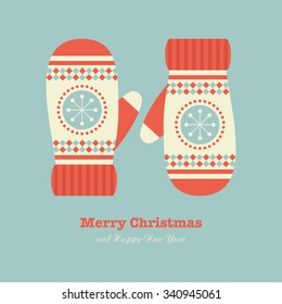 merry christmas card design. vector illustration