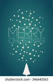 Merry Christmas! Christmas card design. Vector illustration. Eps10.