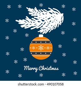 merry christmas card design. vector illustration