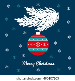merry christmas card design. vector illustration
