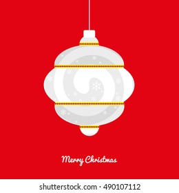 merry christmas card design. vector illustration