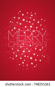 Merry Christmas! Christmas card design. Vector illustration. Eps10.
