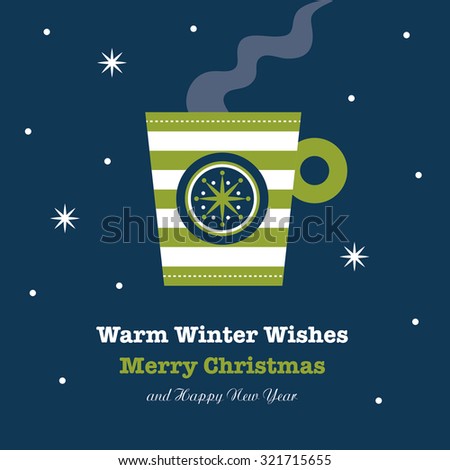 merry christmas card design. vector illustration