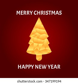 Merry Christmas card, Eps10, vector illustration