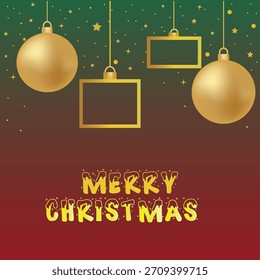 Tarjeta de feliz Navidad con Elementos festivos