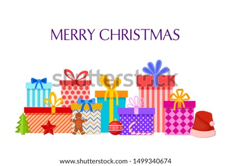 Similar – Image, Stock Photo Christmas wrapped gift with a cup of coffee