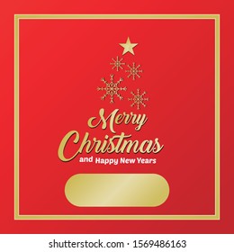 Merry Christmas  card Happy Holiday 