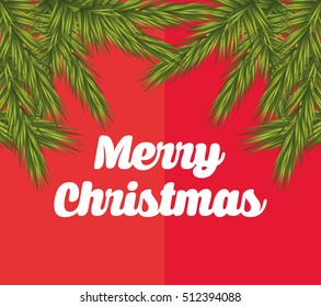 Merry christmas card icon vector illustration graphic design
