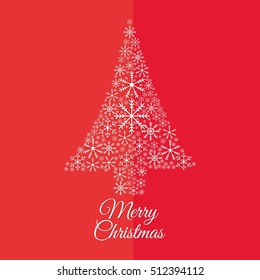Merry christmas card icon vector illustration graphic design
